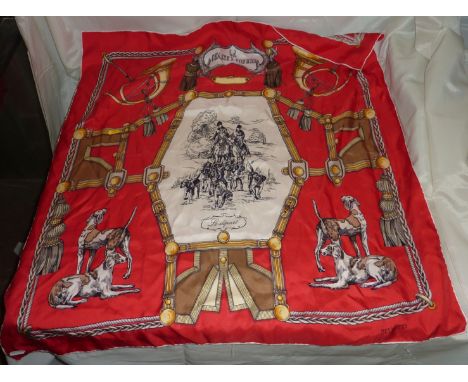 Burlotti scarf with 'Le depart'