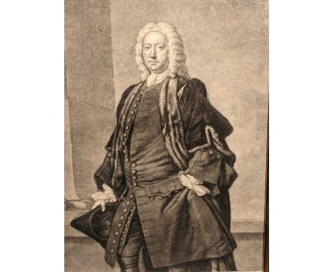 18th Century Portrait Engravings of Notable Men To include, John Campbell Duke of Argyle and Greenwich, by Jacob Houbraken af