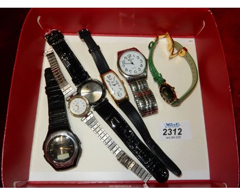 A small quantity of wristwatches to include: Jowissa, Berg, Casio, etc.