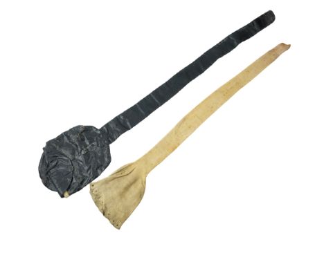Late 19th Century British Army officer's chamois and oilcloth sword covers
