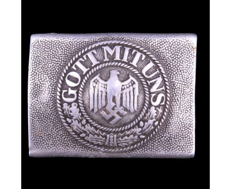 A German Third Reich Army aluminium belt buckle