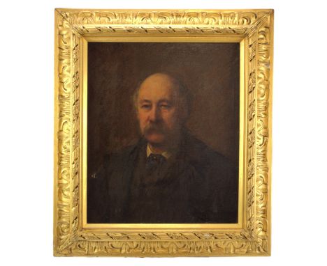 Joseph Herbert Bentley (1865-1940)A soft, chiaroscuro portrait of artist William Boden (1840-1920), oil on canvas, signed and