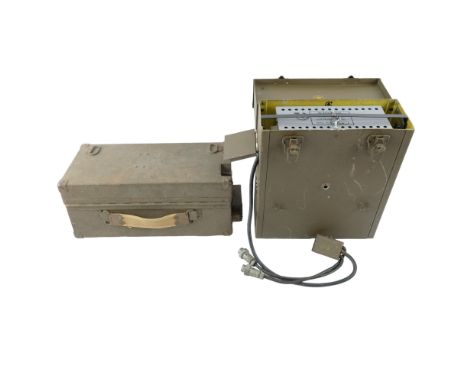 A Second World War Canadian Army Wireless set No 58 transceiver and power pack. [ military radio ]