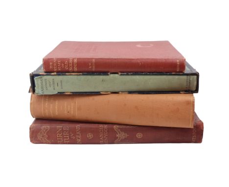 Four books on antique English Furniture comprising R W Symonds, "The Present State of Old English Furniture", London, Duckwor