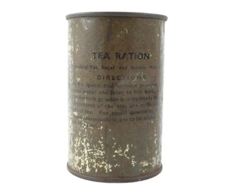An unopened Second World War British Army tea ration