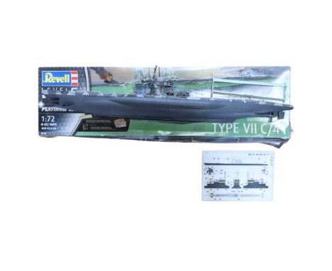 A boxed Revell German Submarine U-Boat Type VII C/41 scale model kit, Level 5 Platinum Edition, 1:72 scale