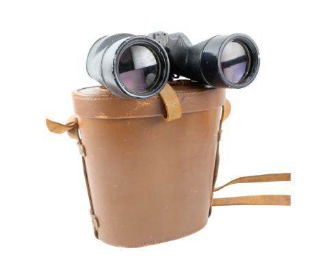 A cased set of 1943 Royal Navy / British Army US Lend-Lease 7x50 binoculars