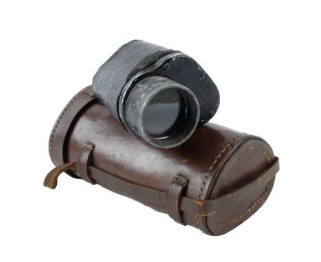 An early 20th Century British Army MG No I Mk I 8x monocular in leather case