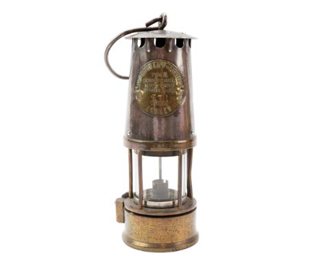 A mid 20th Century "Type SL" Miners Safety lamp by The Protector Lamp &amp; Lighting Co Ltd of Eccles, 23 cm excluding loop