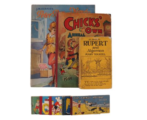 A small group of vintage children's books and annuals, early-to-mid 20th Century