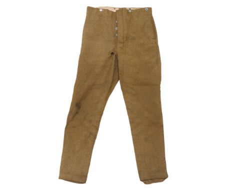 A pair of Great War British Army other rank's Service Dress trousers