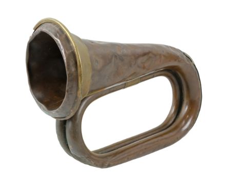 A Victorian 19th Middlesex Bloomsbury Rifles bugle, dated 1892