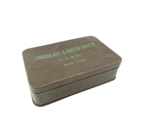 A 1943 British Army Chocolate &amp; Boiled Sweets ration tin