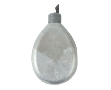 An Imperial German Army water bottle, bearing engraved unit mark and 1914 date