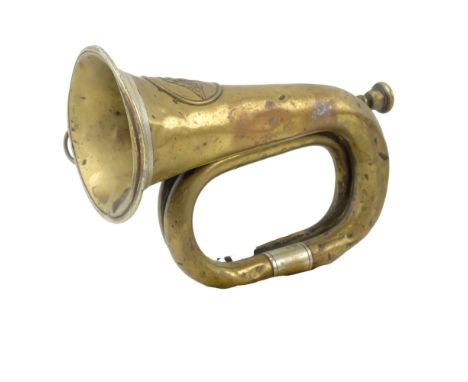 A 1915 dated Imperial German Army bugle, 26 cm