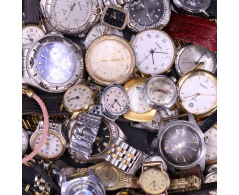 A quantity of vintage wristwatches including Ingersoll, Timex, Sekonda and Rotary