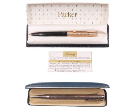 A vintage Parker pen no 65 together with a Yard-O-Led propelling pencil