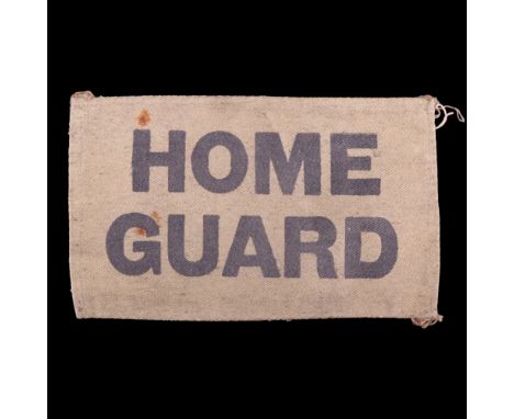 An early Home Guard printed cotton arm patch