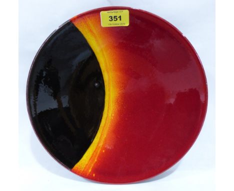 A Poole pottery 'Eclipse' dish. 10½' diam