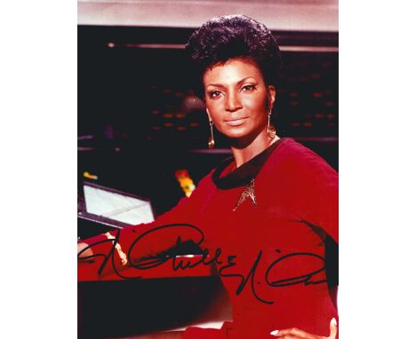 Nichelle Nichols signed 10x8 inch Star Trek colour photo. Good condition. All autographs come with a Certificate of Authentic