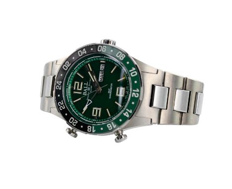 A Limited Edition of only 1000, Green Dial, Titanium and Stainless Steel Automatic Watch. Ref. DG3030B-S2C-GR. Water resistan