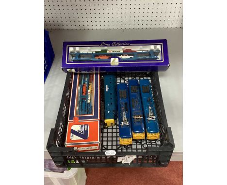 A Lima OO Gauge Class 55 Outline Diesel Locomotive, Three Outline Electric Locomotives (Dummy), all untested for working orde
