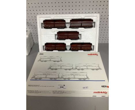 A Marklin HO Gauge #4284 Ruhr Coal Five Car Set (weathered), boxed.