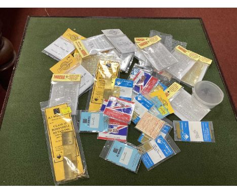 Approximately Forty OO Gauge/4mm Model Railway Accessories by South Eastern Finecast, Shawplan and other including Flush Glaz