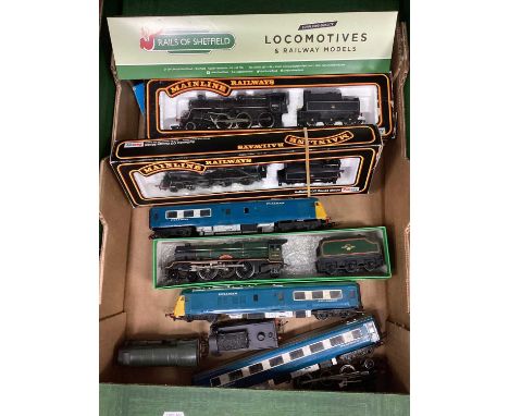 Twelve OO gauge locomotives and tenders from Mainline, Airfix, Lima etc. some boxed, spares and repairs.