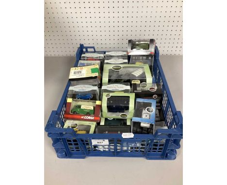 Approximately Thirty Two 1:76th Scale and similar Diecast Model Lineside Vehicles by Oxford, Corgi and other, boxed.