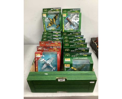 Fifteen 1:72nd Scale Plastic Model Military Model Aircraft by Easy Model, Boxed.