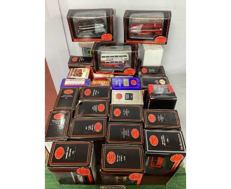 Approximately thirty 1:76th Scale Diecast Model Buses by mainly EFE and Hornby, Oxford etc. One box