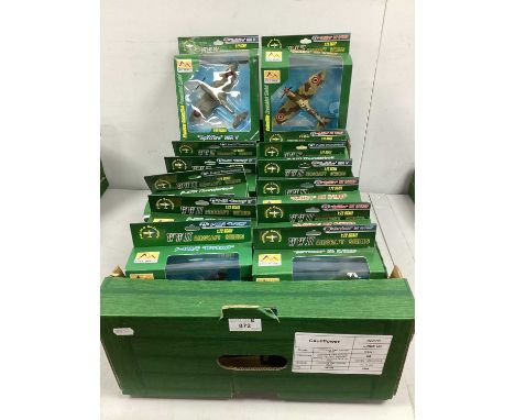 Fifteen 1:72nd Plastic Model Military Aircraft by Easy Model, Boxed..