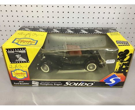 A solido 'Humphrey Bogart' signature series diecast model car, boxed.