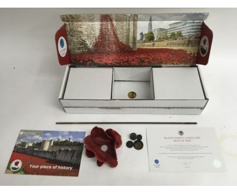 A Tower of London ceramic poppy by artist Paul Cummins.