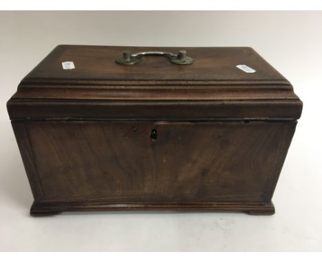 A George III tea caddy.