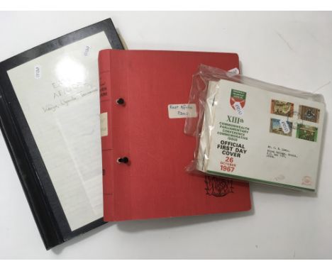 A small collection of East Africa postage stamps and first day covers