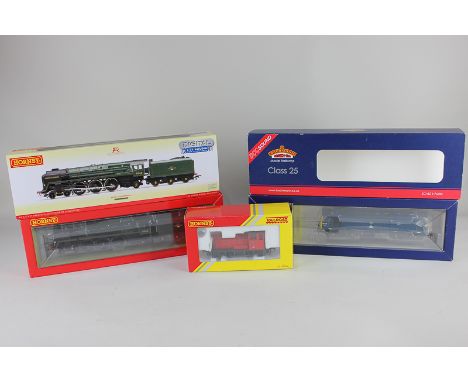 Three Hornby and Bachmann 00 gauge model railway locomotives, 'Duke of Gloucester' 71000, Bagnall diesel shunter R3283, and a