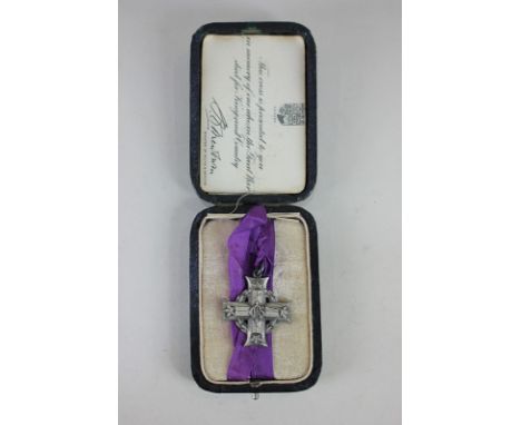 A First World War Canadian memorial cross, presented to 2-Lieut. C. M. Chaplin, Princess Patricia's Canadian Light Infantry a
