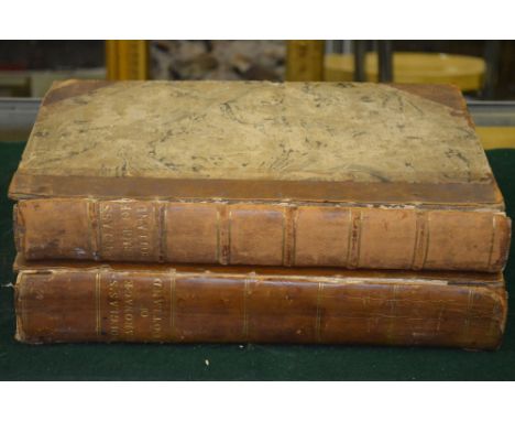 Douglas, Sir Robert, 'The Peerage of Scotland', R. Fleming, Edinburgh 1764 half calf and oilboard 4to, to/w 'The Baronetage o