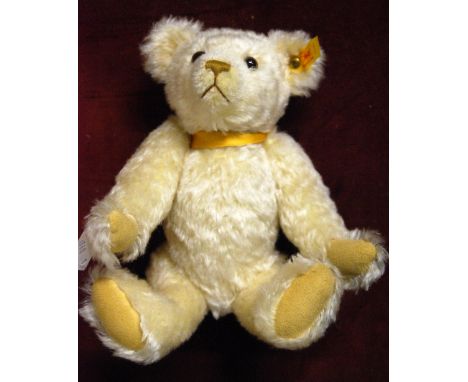 A Steiff silver plush Millennium teddy bear, 30 cm