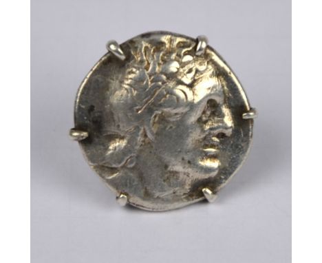 Egyptian/Greek antiquity:- A silver tetradrachm of Ptolemy I Soter (305-282 BC), diademed head facing right; reverse eagle st