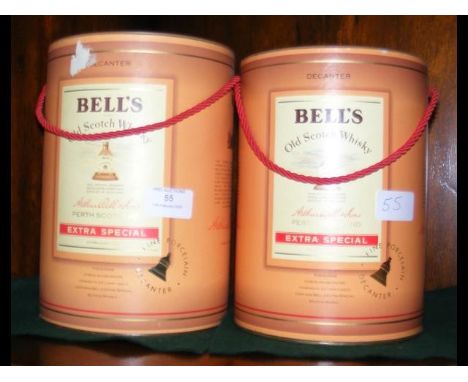 An unopened Bell's Old Scotch Whisky decanter, together with one other - both in original boxes 