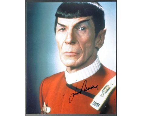 Star Trek - Leonard Nimoy (1931-2015) - Spock - an autographed 8x10" full colour photograph of Nimoy as Spock in Star Trek. S