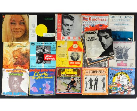 Pop / Rock - French pressings - A selection of approx; 25 45rpm 7" vinyl singles and EP's of varying artists and labels to in