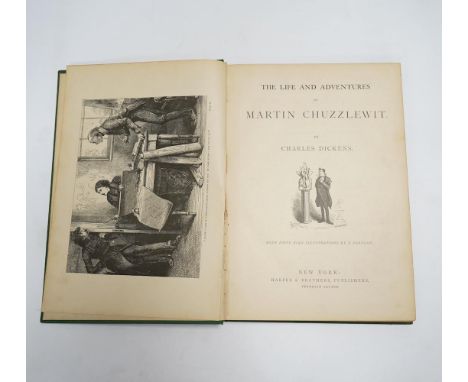 ° ° Dickens, Charles - The Works of Charles Dickens, the Household Editions. 14 vols, (of 16), 4to, publishers uniform green 