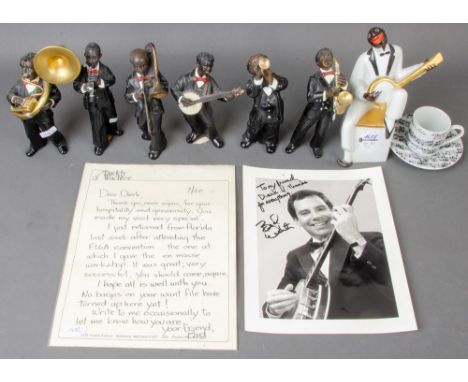Memorabilia von Buddy Wachter (1915-1986): Zwei persönliche Briefe an einen Freund in Sinsheim aus dem Jahr 1985, div. Fotogr