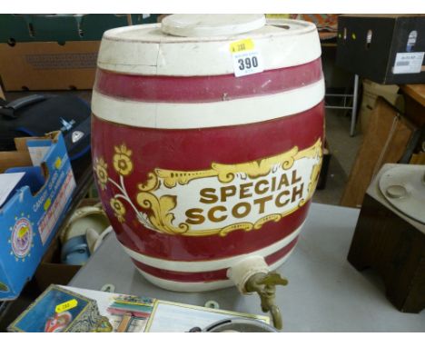 Wade type large Special Scotch porcelain barrel