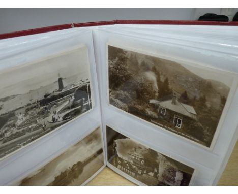 Well filled album of good vintage postcards