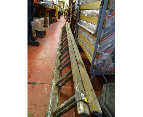 Wooden two section ladder